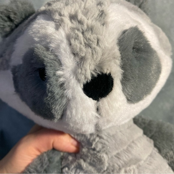 Lambs & Ivy Little Woodland Plush Raccoon Suki Stuffed Animal Gray 14.25" 2021 - Picture 5 of 7